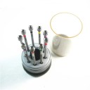 Ensemble de 9 tournevis horlogers avec embouts interchangeables et support rotatif pour réparations de montres, lunettes et électronique 3
