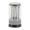 Ensemble de 9 tournevis horlogers avec embouts interchangeables et support rotatif pour réparations de montres, lunettes et électronique 5