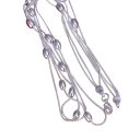 Ensemble de bijoux design ovale collier 45 cm bracelet 20 cm Argent 925 Bijoux en chaîne pour femmes Accessoires de fête de mariage cadeau 7