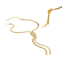 Ensemble de bijoux serpent collier 30+7 cm et bracelet 14+5 cm Chaîne torsadée lisse Vintage Y2K accessoire sexy pour femmes 3