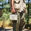Ensemble de bocaux à épices pour camping 6 pièces 0,5 l Boîtes 65 ml et 100 ml avec étui Beige et noir pour 1 à 3 personnes 2