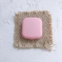 Ensemble de boîtier pour lentilles de contact avec miroir mini boîtier 5,5 × 5 × 1,8 cm en plastique boîtier de voyage compact 6