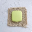 Ensemble de boîtier pour lentilles de contact avec miroir mini boîtier 5,5 × 5 × 1,8 cm en plastique boîtier de voyage compact 9