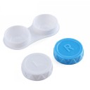 Ensemble de boîtiers pour lentilles de contact 10 pcs taille 5,5 x 1,4 cm boîtier en plastique coloré avec marquage L et R pour un usage 10
