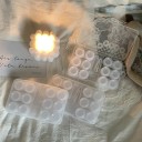 Ensemble de boîtiers pour lentilles de contact avec accessoires taille 15 x 9,2 cm boîtier en plastique transparent avec plusieurs compartiments pour le voyage 3