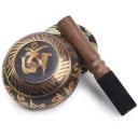 Ensemble de bols chantants tibétains avec motif de lotus, bols de méditation faits à la main pour le yoga, la relaxation, la thérapie sonore 2