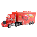 Ensemble de camions et de voitures de course Disney Pixar Cars 2 3 Mack Hauler et Lightning McQueen 1.0 Jouets pour enfants Ensemble de collection de modèles en métal 2