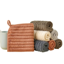 Ensemble de cinq serviettes absorbantes à séchage rapide 30 × 30 cm textile doux mélange de couleurs pour salle de bain et cuisine 2