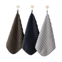 Ensemble de cinq serviettes absorbantes à séchage rapide 30 × 30 cm textile doux mélange de couleurs pour salle de bain et cuisine 7
