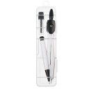 Ensemble de compas avec porte-mine et mines de rechange dans une trousse Compas scolaire pour le dessin avec recharges et trousse transparente 12 x 2,5 cm 6