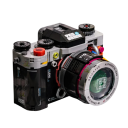 Ensemble de construction appareil photo numérique rétro noir 11,5 x 8 x 7 cm 556 pièces Ensemble technique pour enfants Âge 8+ Modèle créatif d'appareil photo à exposer 2