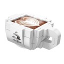 Ensemble de construction cafetière verte 18 x 12,2 x 13,2 cm 928 pièces Ensemble de micro-construction de cafetière avec tasse de café Ensemble créatif pour enfants et adultes 4