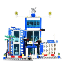 Ensemble de construction de la police municipale 753 pièces Poste de police 2 voitures de police 10 figurines Pour garçons 6+ Jouet créatif Développe l'imagination 2