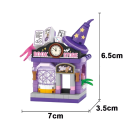 Ensemble de construction Magasin de livres magiques 7 x 3,5 x 6,5 cm 180 pièces MINI maison avec des livres Blocs de construction pour enfants Filles Garçons Modèle créatif Cadeau 2