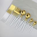 Ensemble de couverts bicolores 24 pièces 4