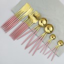Ensemble de couverts bicolores 24 pièces 5