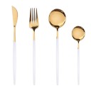 Ensemble de couverts bicolores 4 pièces 7