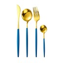 Ensemble de couverts bicolores 4 pièces 8