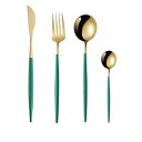 Ensemble de couverts bicolores 4 pièces 1