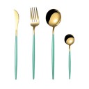 Ensemble de couverts bicolores 4 pièces 11