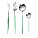 Ensemble de couverts bicolores 4 pièces 2