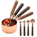 Ensemble de cuillères doseuses avec poignée en bois 8 pcs 1