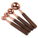 Ensemble de cuillères doseuses avec poignée en bois 8 pcs 4