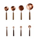 Ensemble de cuillères doseuses avec poignée en bois 8 pcs 5