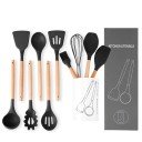 Ensemble de cuisine en bambou + boîte - 10 pièces 9