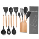 Ensemble de cuisine en bambou + boîte - 10 pièces 10