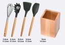 Ensemble de cuisine en bambou + boîte - 10 pièces 5