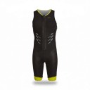 Ensemble de cyclisme pour homme Maillot sans manches et cuissard Zip devant Tissu élastique 80 % polyester et 20 % spandex 3