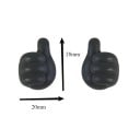 Ensemble de deux supports adhésifs pour câbles, lunettes et petits objets pour la voiture et la maison en forme de main avec un pouce levé 8
