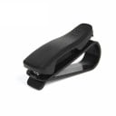 Ensemble de deux supports pour lunettes, cartes, billets et stylo pour voiture à fixer au pare-soleil, clips en plastique noir avec ressort 1