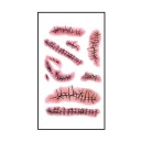 Ensemble de faux tatouages d'Halloween 6 pcs 1