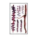 Ensemble de faux tatouages d'Halloween 6 pcs 6