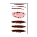 Ensemble de faux tatouages d'Halloween 6 pcs 7