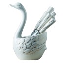 Ensemble de fourchettes avec support en céramique 8 pcs 10