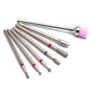 Ensemble de fraises et de pinceaux pour manucure 7 pcs 7