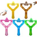 Ensemble de fronde avec figurines élastiques 5 pcs jouet élastique 10 cm divertissement anti-stress pour enfants et adultes 5