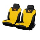 Ensemble de housses de siège avant 2 pcs Design de pneu avec papillon Housses de protection pour sièges auto Polyester Motif stylé Entretien facile 12