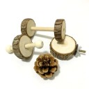 Ensemble de jouets en bois pour rongeurs 8 pièces 3