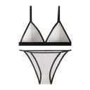 Ensemble de lingerie en dentelle pour femmes avec soutien-gorge et culottes à motif délicat en élasthanne polyamide pour un usage 5