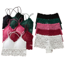 Ensemble de lingerie en dentelle pour femmes, soutien-gorge et culottes en élasthanne et polyamide pour un usage quotidien 8