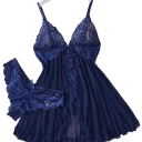 Ensemble de nuit femme en dentelle avec camisole et culottes en polyester pour un usage quotidien 8