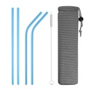 Ensemble de pailles en acier inoxydable avec étui 4 pièces 3