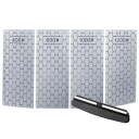 Ensemble de pierres à aiguiser diamantées 400 600 1000 1200 grit avec support Ultra-minces pierres à aiguiser avec glissière Aiguisage de couteaux 1