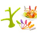 Ensemble de piques avec support oiseaux 7 pcs 2