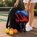 Ensemble de raquettes de pickleball avec balles et sac 40 x 20 x 1,4 cm Fibre de carbone en graphite Raquettes légères Motif de lave 6