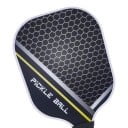 Ensemble de raquettes de pickleball avec balles et sac à dos à bandoulière 40 x 20 x 1,4 cm Fibre de carbone graphite Foncé avec bande jaune Raquettes 2